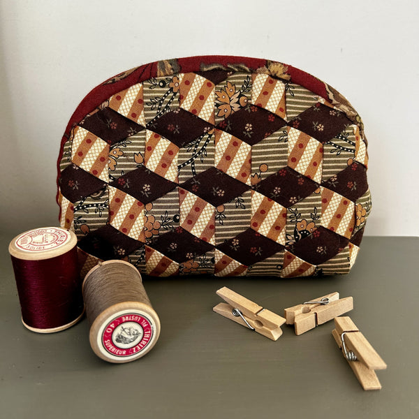 Pochette meshwork rouge