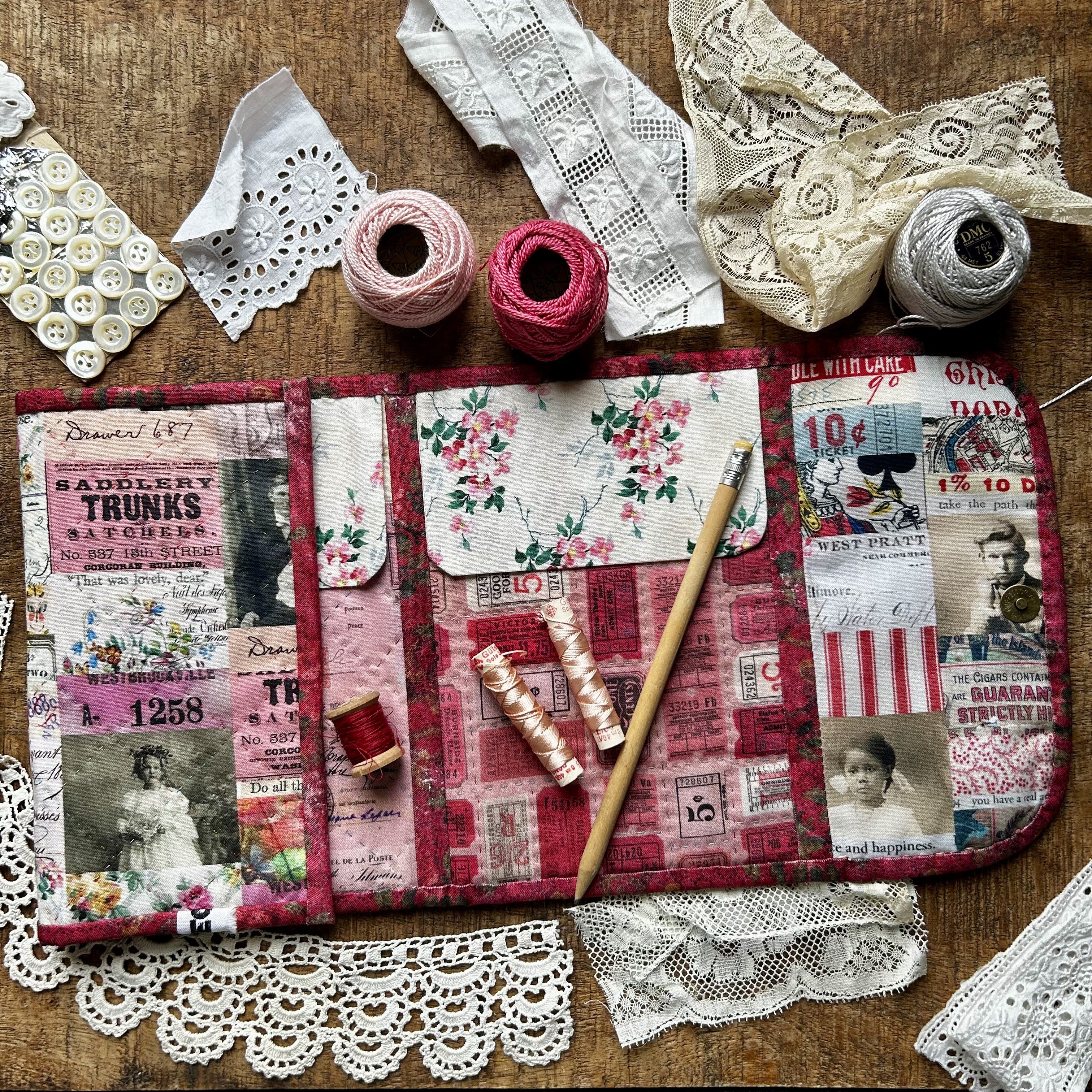 Pochette Vintage rouge