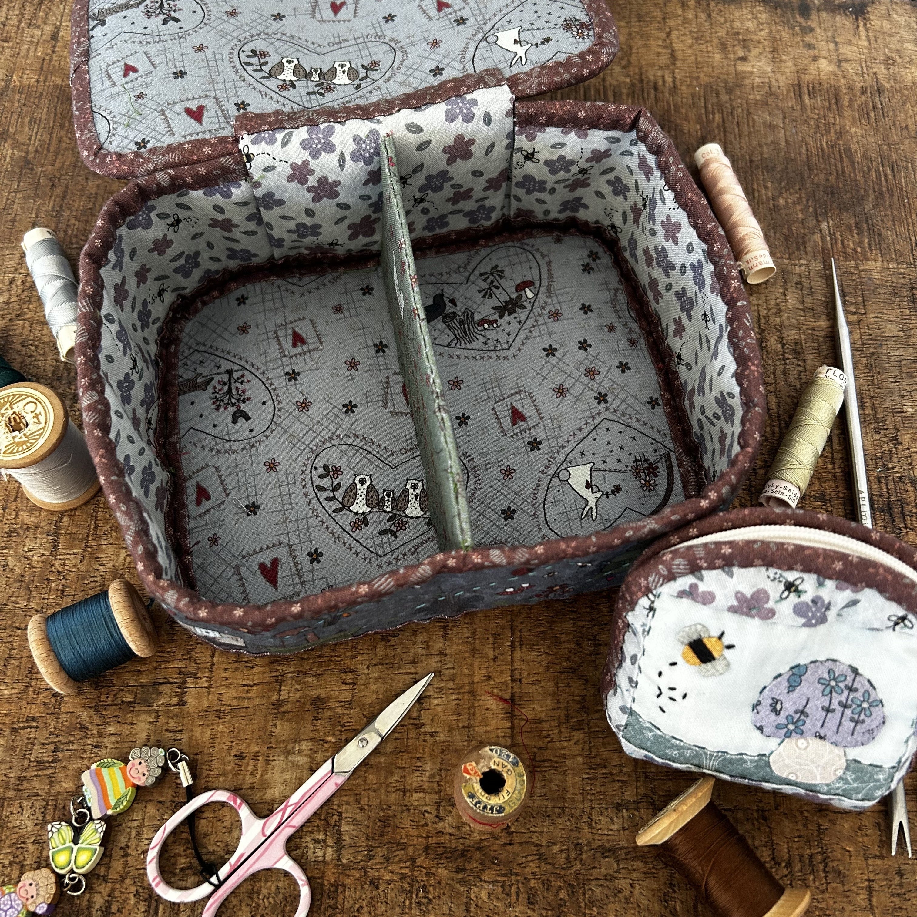 Coffret prairie grenat