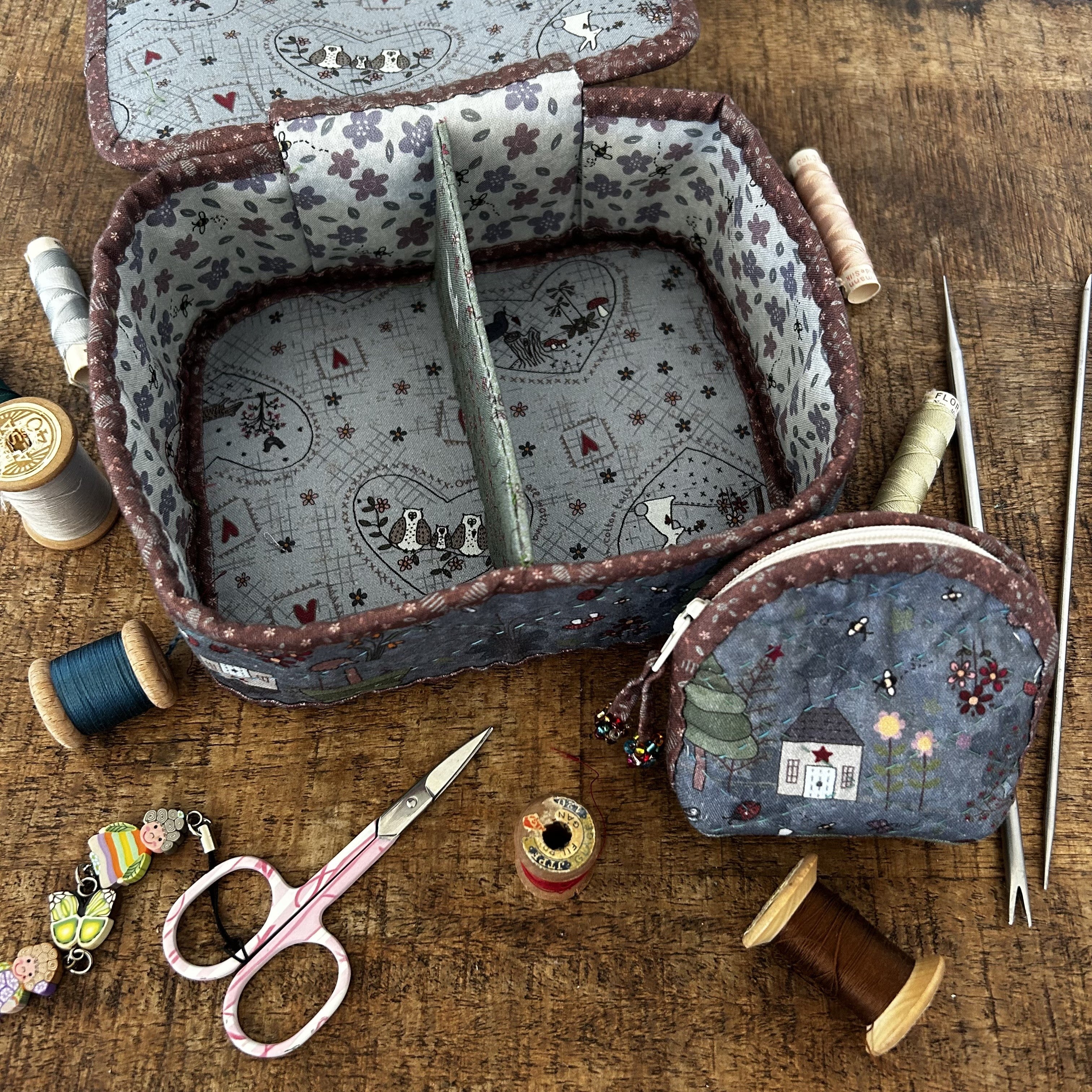 Coffret prairie grenat