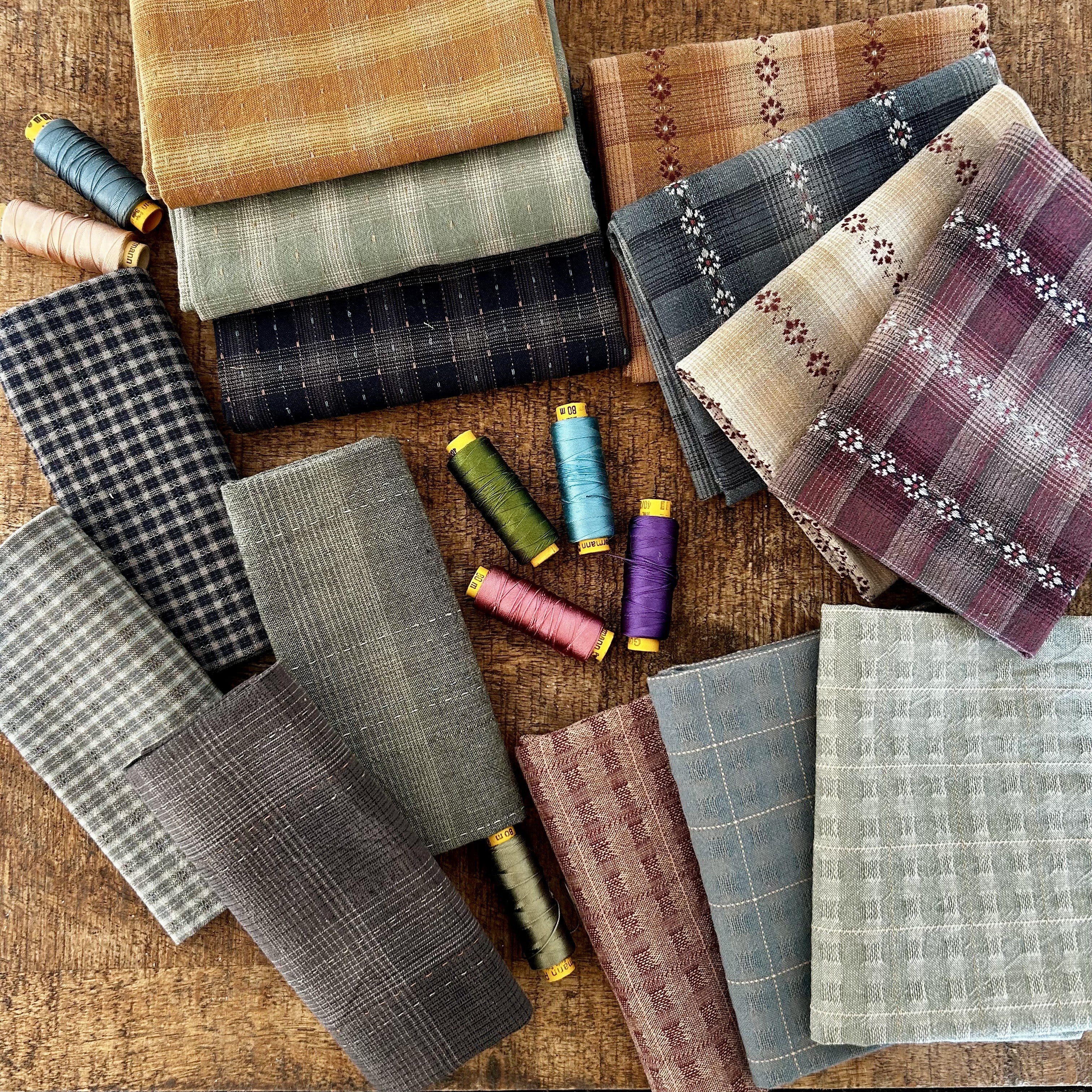 Lot tissus Tochio Yarn Died 20/55cm