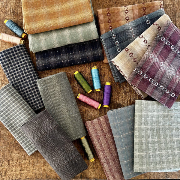 Lot tissus Tochio Yarn Died 20/55cm