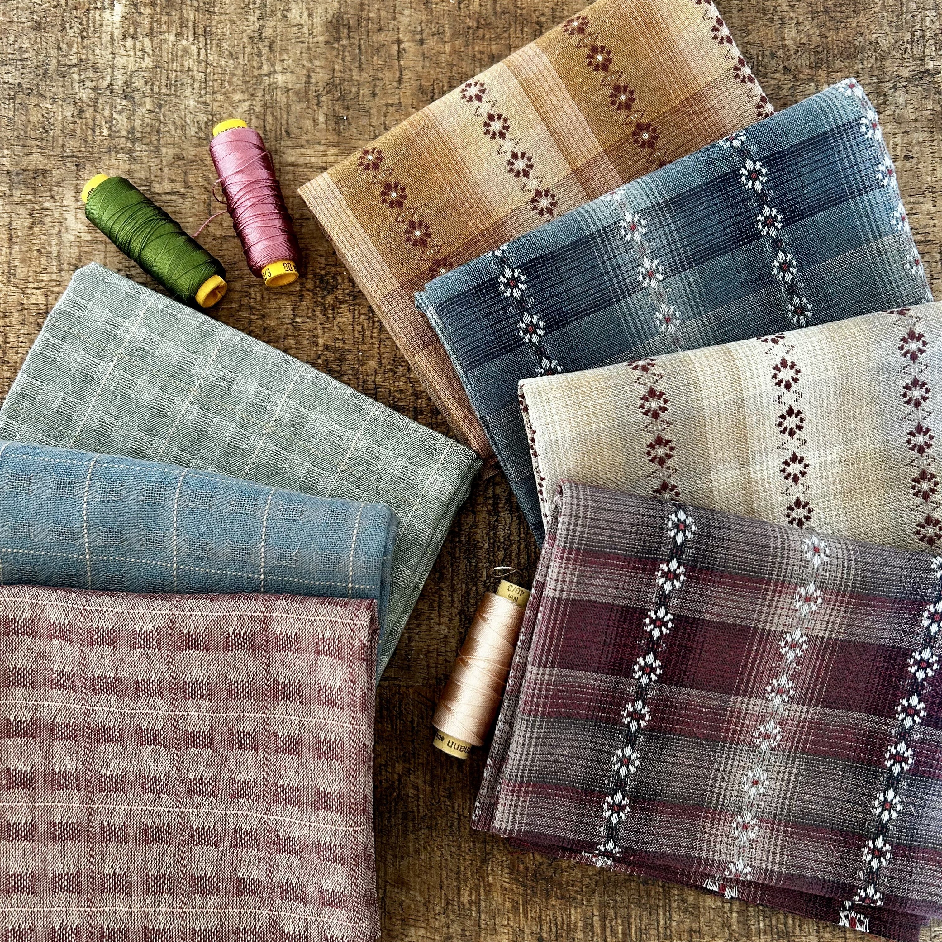 Lot tissus Tochio Yarn Died 20/55cm