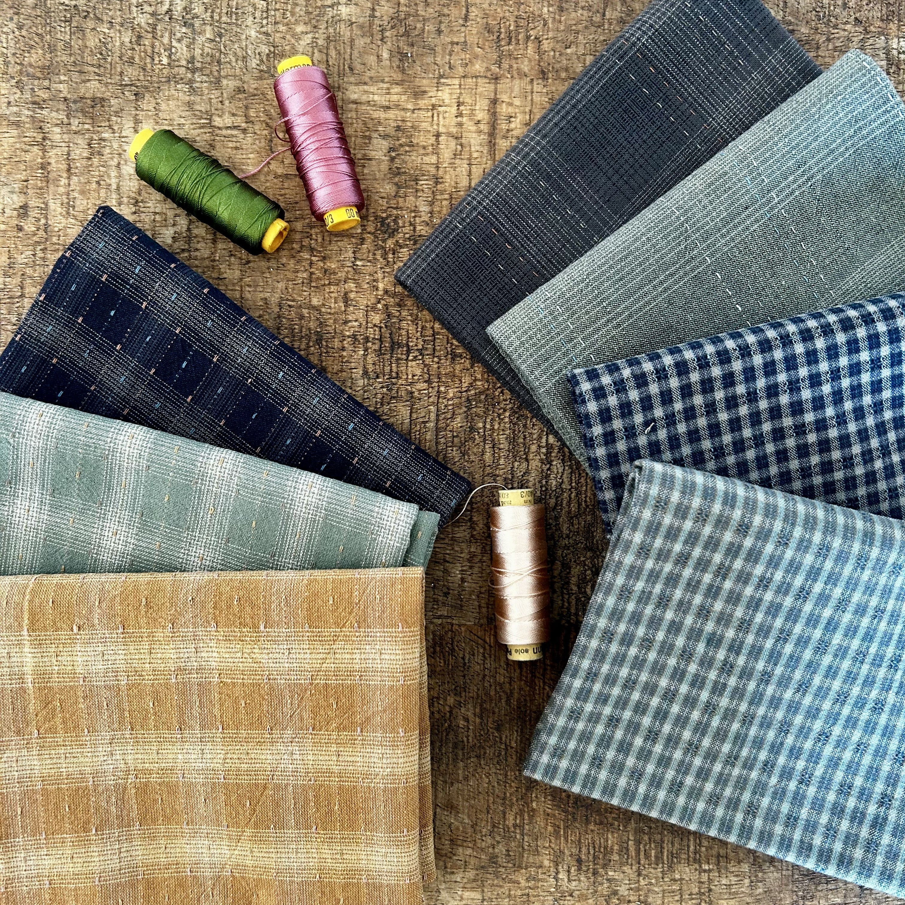 Lot tissus Tochio Yarn Died 20/55cm