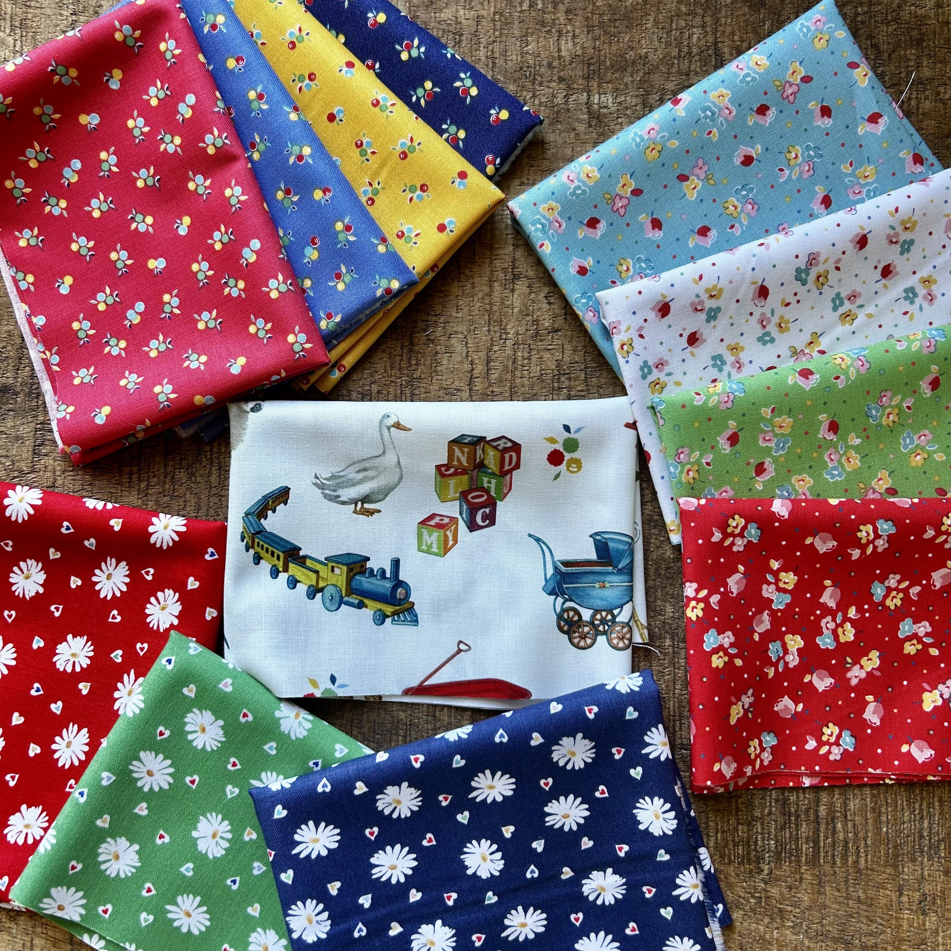 Lot tissus Simple Pleasures 20/55cm