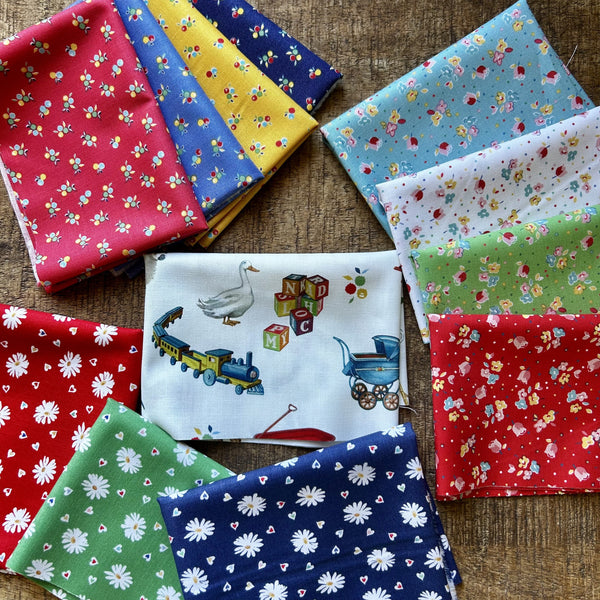 Lot tissus Simple Pleasures 20/55cm