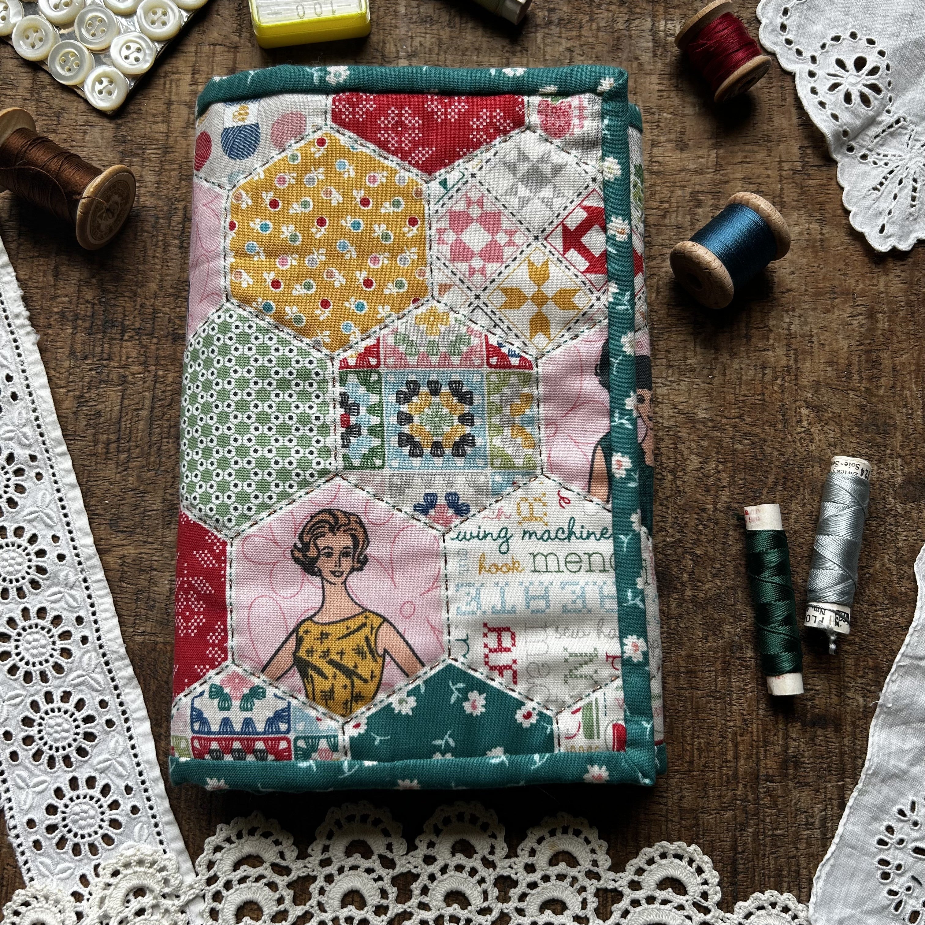 Kit Pochette couture bleue