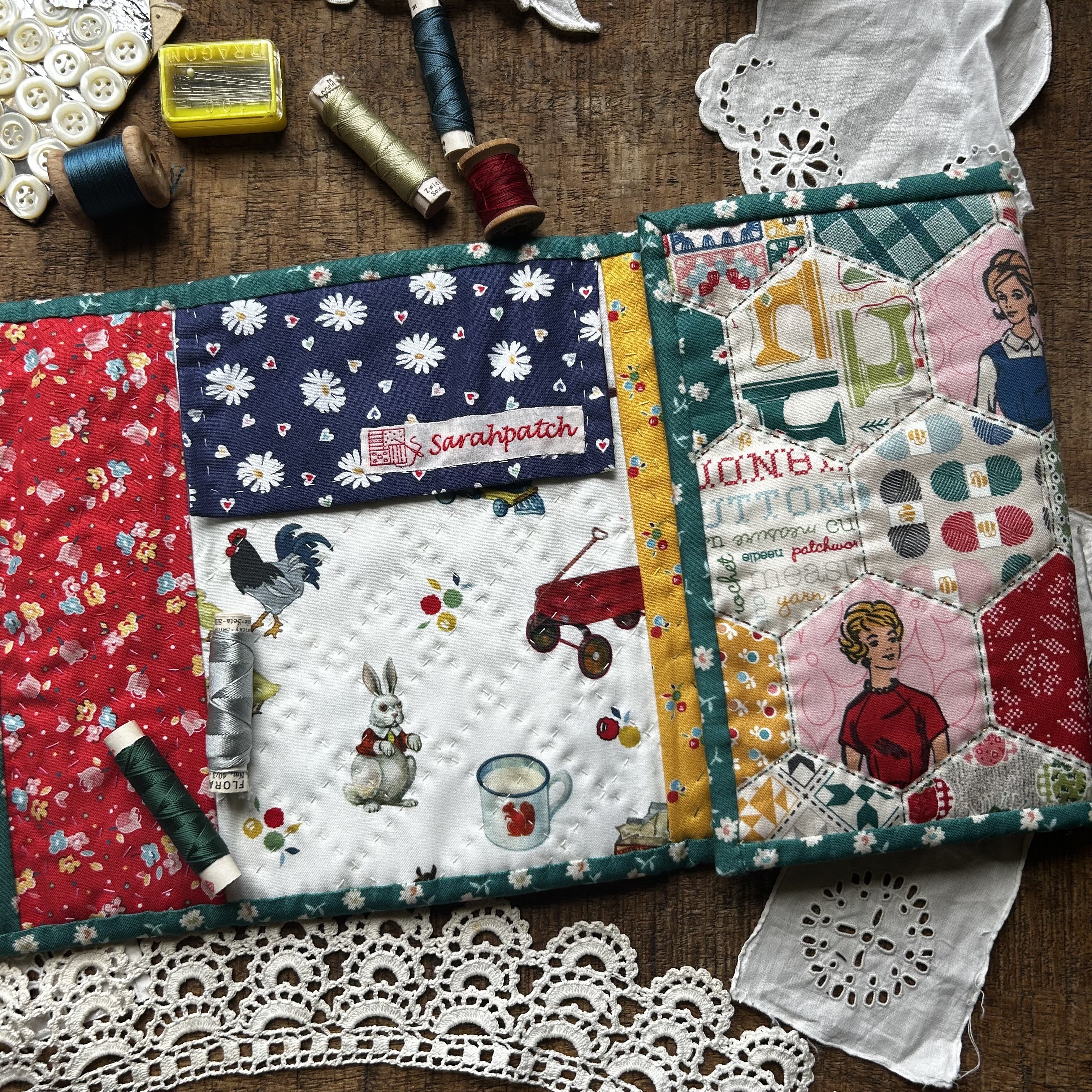 Kit Pochette couture bleue