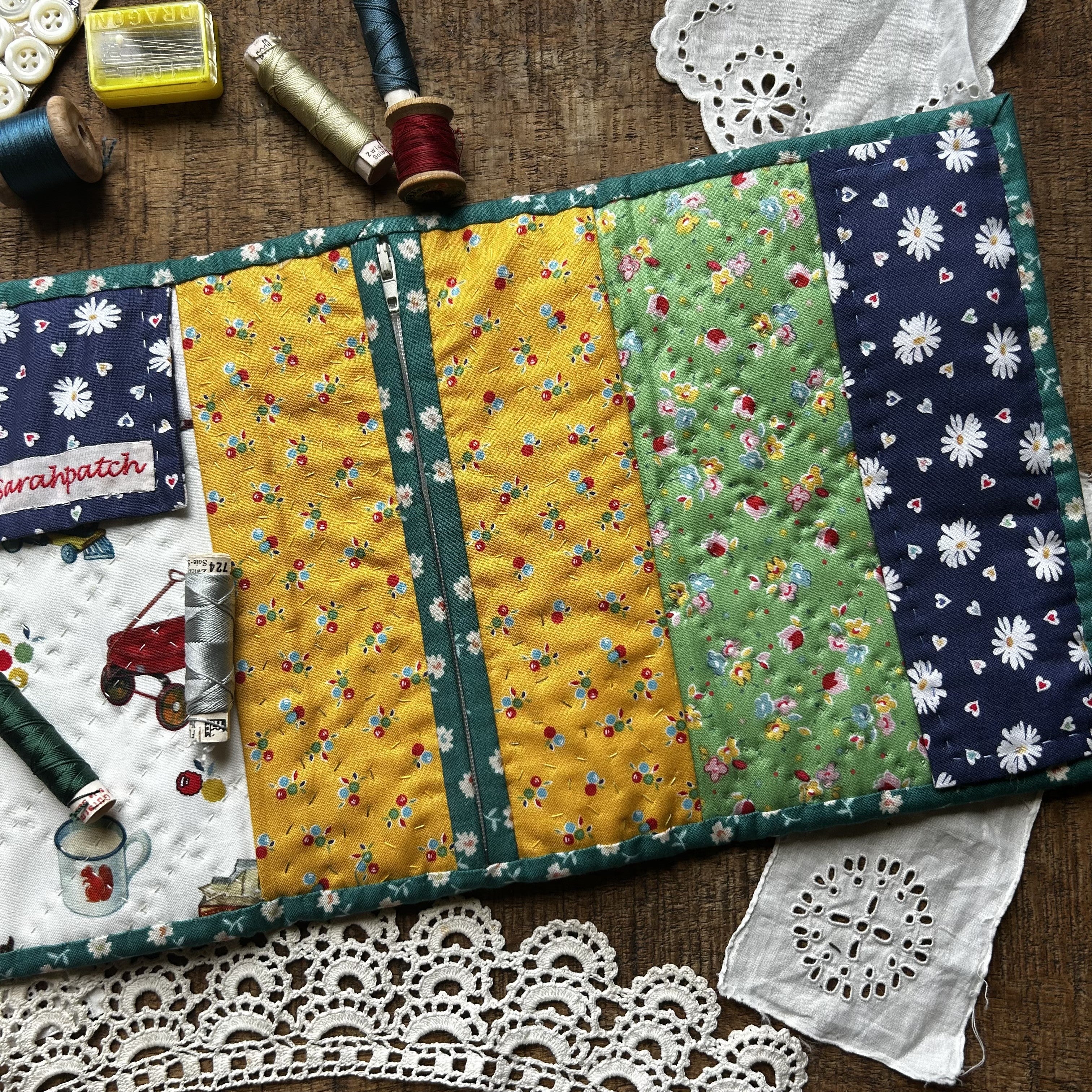 Kit Pochette couture bleue