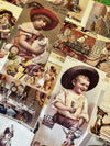 Tissu Patchwork Vintage Postcards 75/110cm