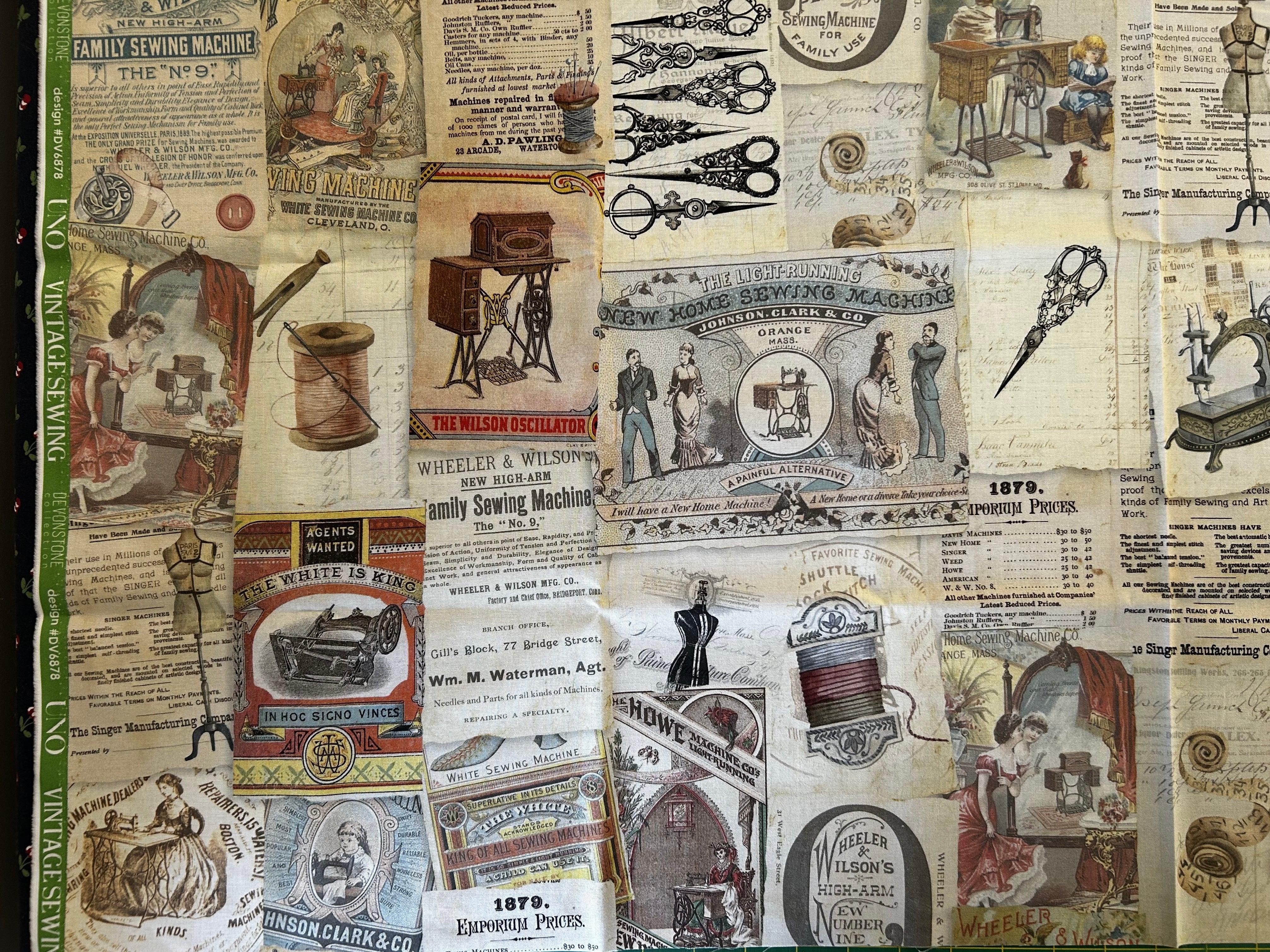 Tissu Patchwork Vintage sewing 50/110cm