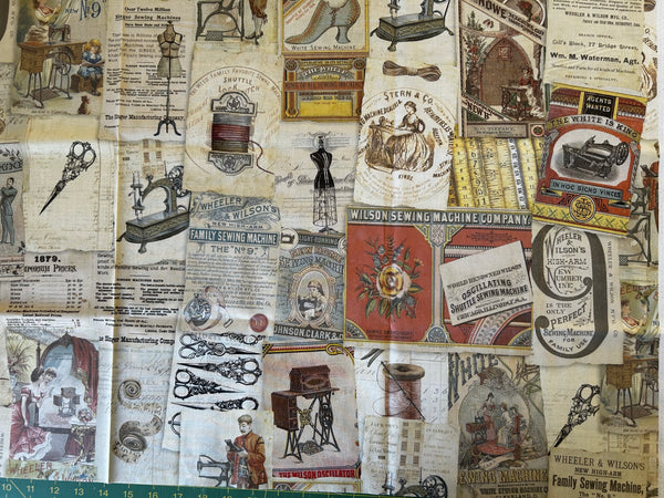 Tissu Patchwork Vintage sewing 50/110cm