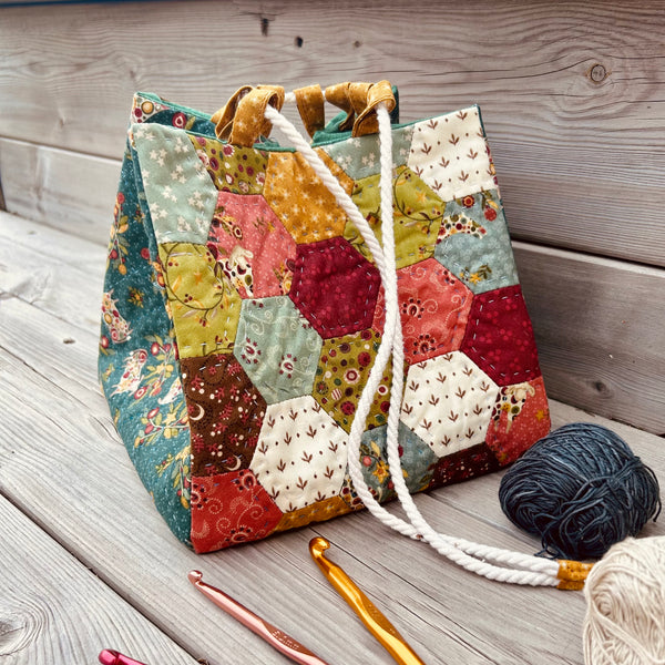 Sac carré Hexagones