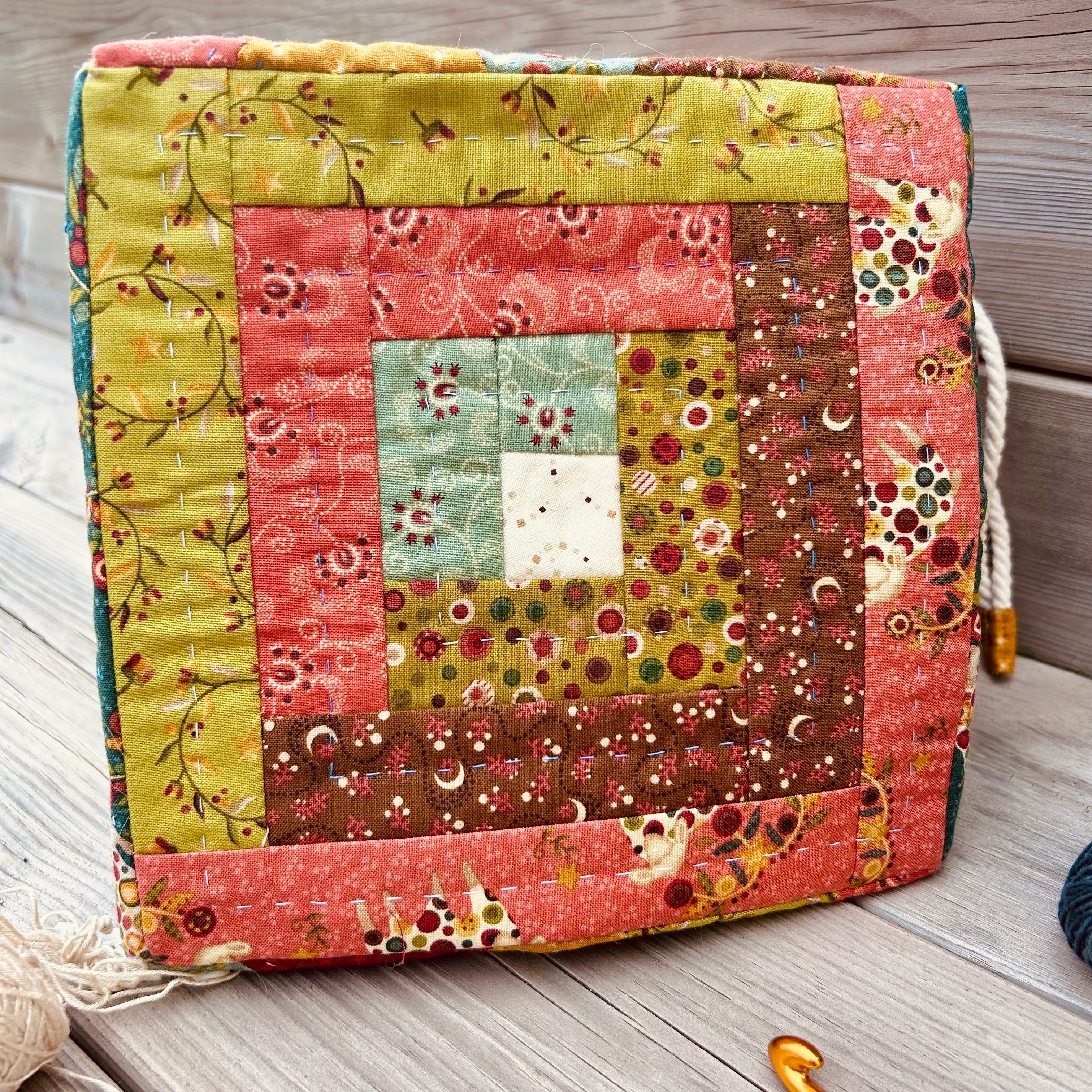 Sac carré Hexagones