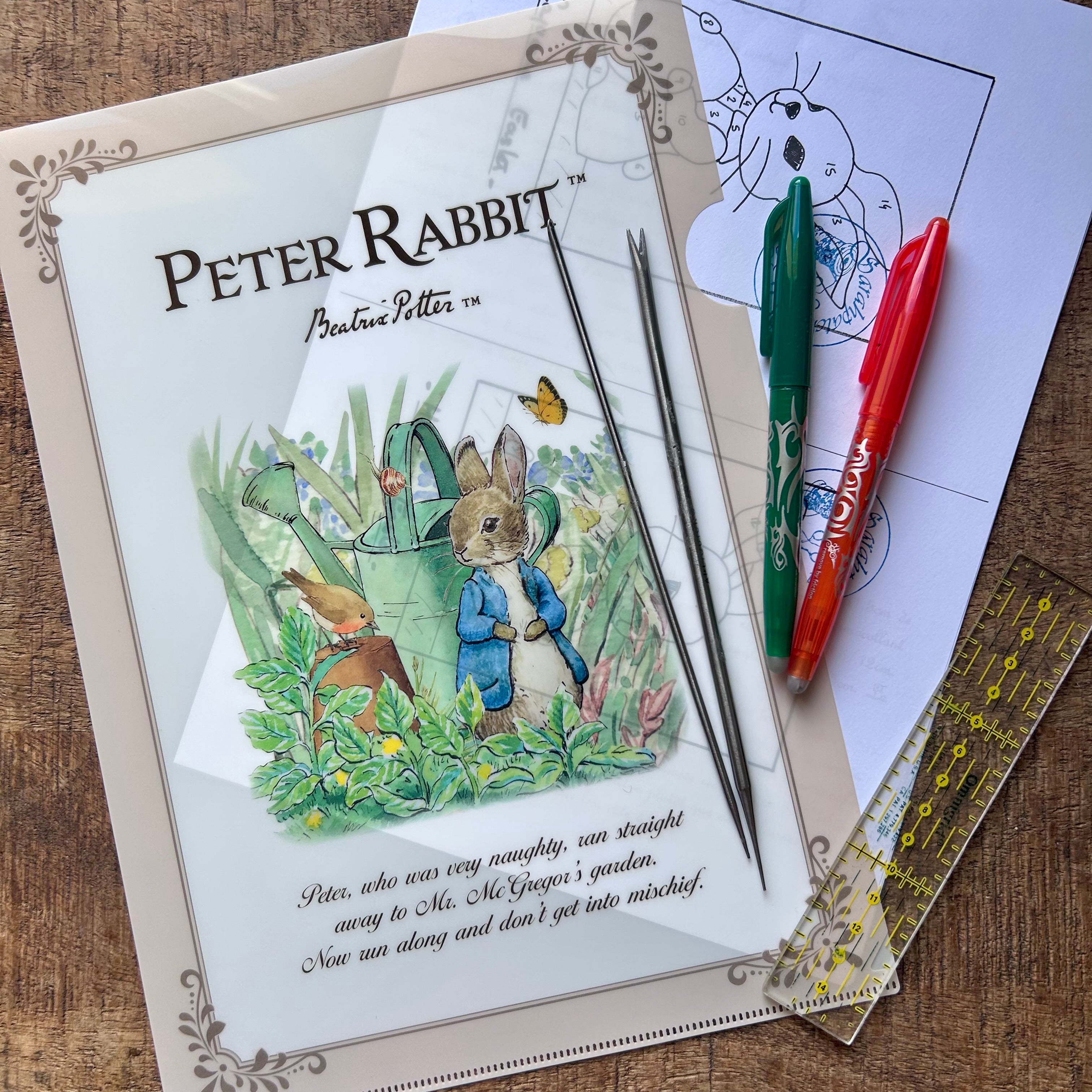 Pochette Peter Rabbit beige