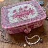 Ecrin floral rose et Mini pochette