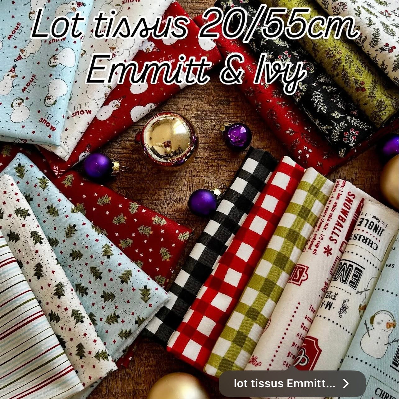 Lot tissus Emmit & Ivy