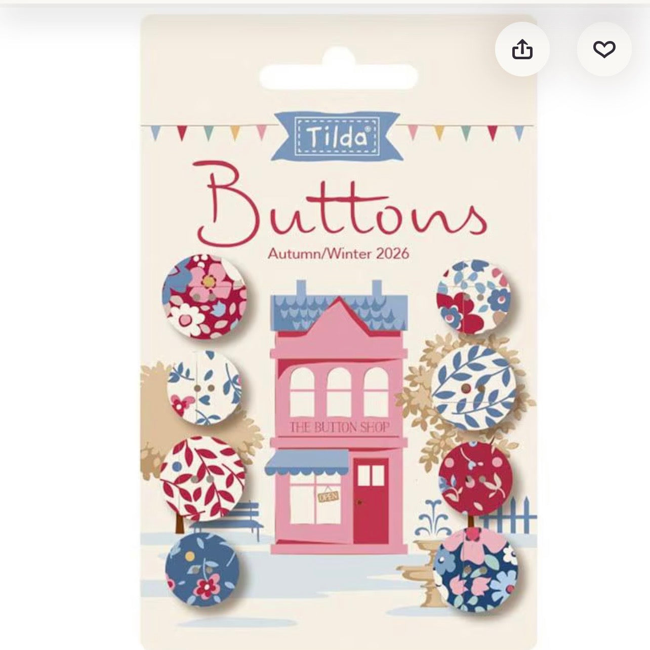 Boutons Tilda Village Life Winter 14/16mm